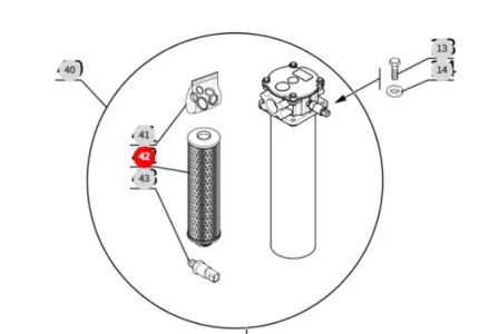 Filtr oleju hydraulicznego 925420